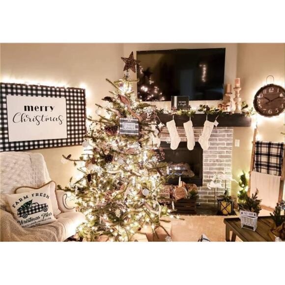 4 Pack Christmas Stockings 18 Inches Large Size Cable Knitted Stocking Gifts - Picture 6 of 7